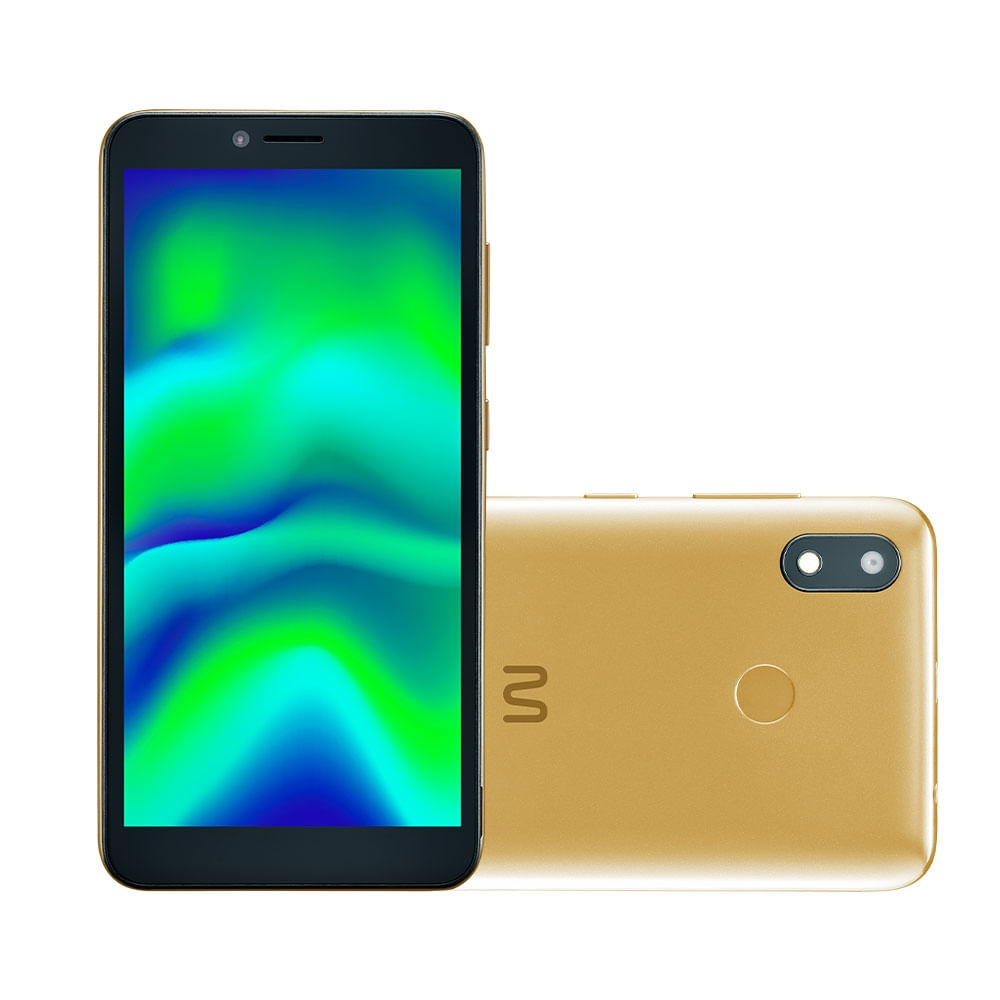 (multicoin 99,50) Smartphone Multilaser F Pro 2 4G 32GB Wi-Fi 5.5 pol. Dual Chip 1GB RAM Android 11 Quad Core Dourado - P9153