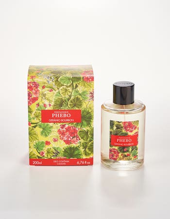 Perfume Phebo Gerânio Bourbon Unissex Eau de Cologne 200ml