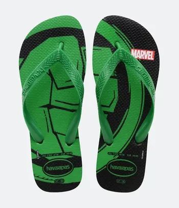 [37 ao 42] Chinelo Havaianas Marvel Hulk