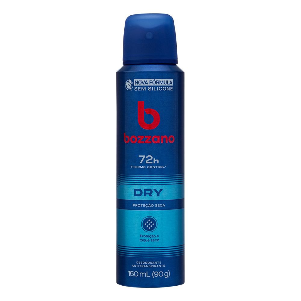 [pague 1 leve 2] Desodorante Aerossol Antitranspirante Masculino Bozzano Dry 150ml