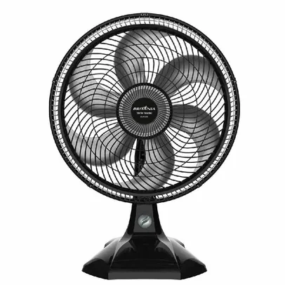 [APP] Ventilador Maxx Force Britânia 6 Pás 40CM, BVT400 Preto com Prata 127V