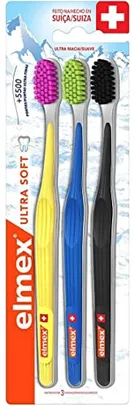 Kit 3 Escovas ELMEX Ultra Soft - Escova de dente Ultra Macia