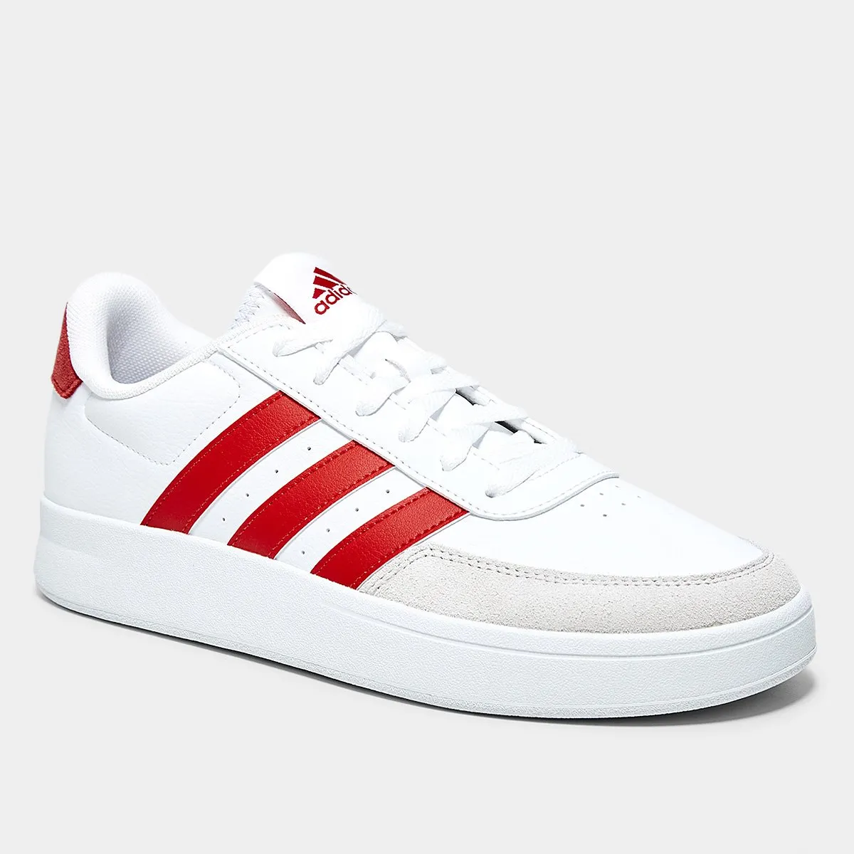 [1ª Compra] Adidas Breaknet Masculino, Branco+Vermelho- Tamanhos 38 ao 44