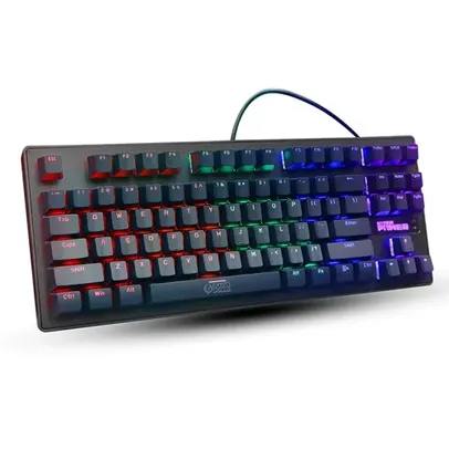 Teclado Gamer Flakes Power Royale com Iluminação LED 7 cores