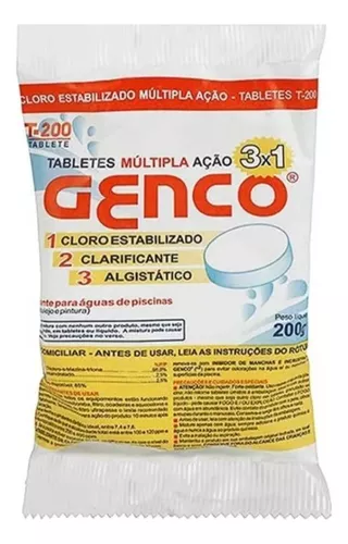 Kit 15x Tablete De Pastilha Multipla Ação 3x1 Genco T200