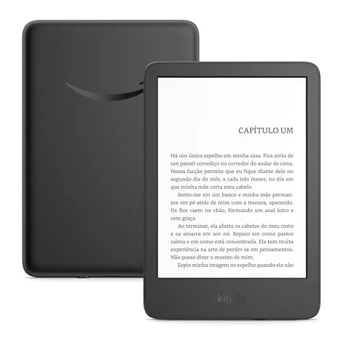 (Missão R$375)Novo Kindle (16 GB - modelo 2024) - Leve e compacto, com tela antirreflexo, trocas de página mais rápidas, Preto