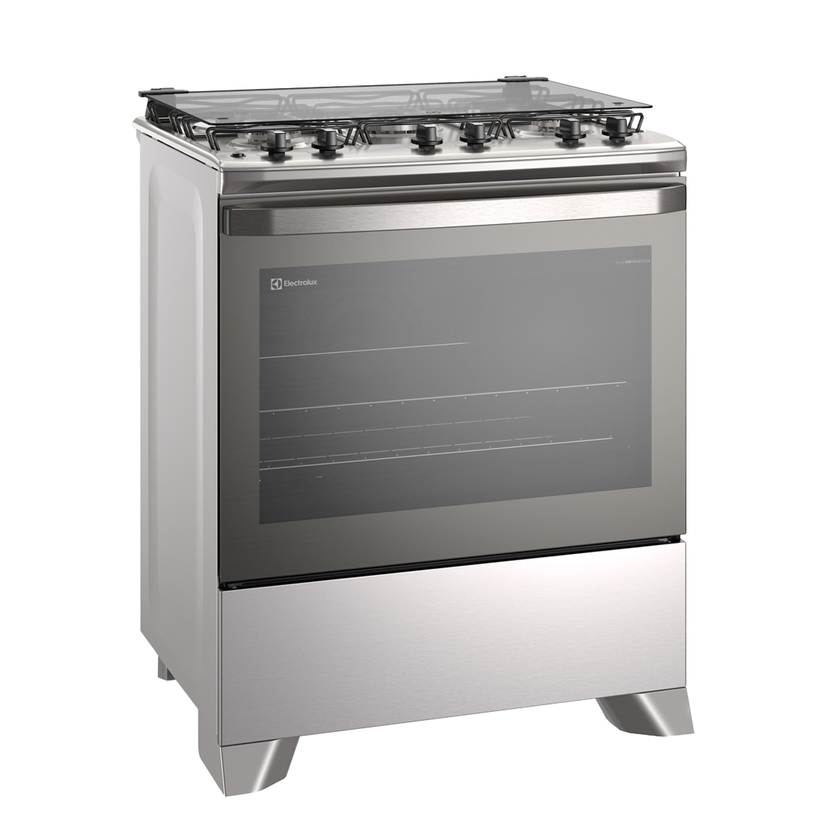 Fogão Electrolux 5 Bocas Efficient Automático Mesa Inox Forno 108,9L Fe5ic - Prata - Bivolt