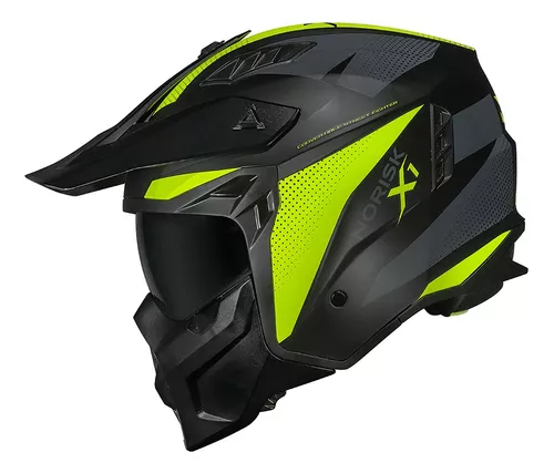 Capacete Norisk Darth Ii X1 Amarelo Fosco