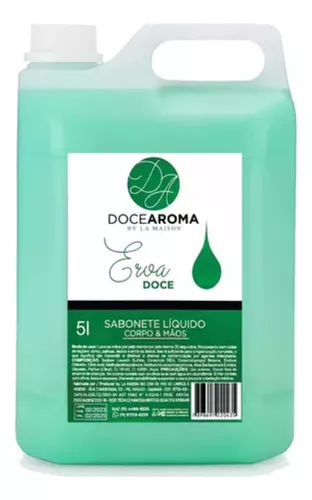 Galão 5 Litros Sabonete Líquido Para Mãos, Doce Aroma - Erva Doce