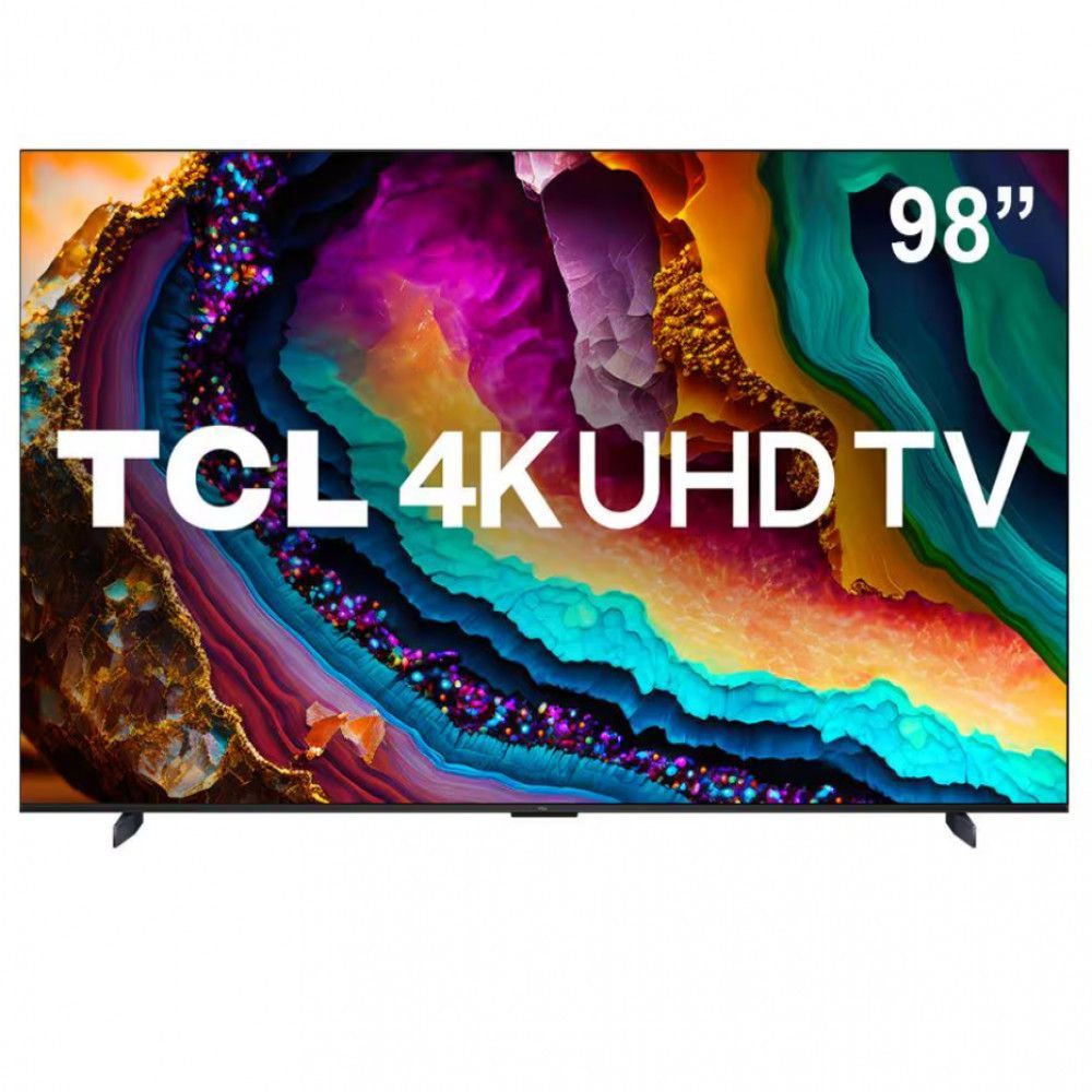 Smart TV TCL 98 4K UHD 98P755 Com Processador AIPQ GEN 3.0 Preto Bivolt