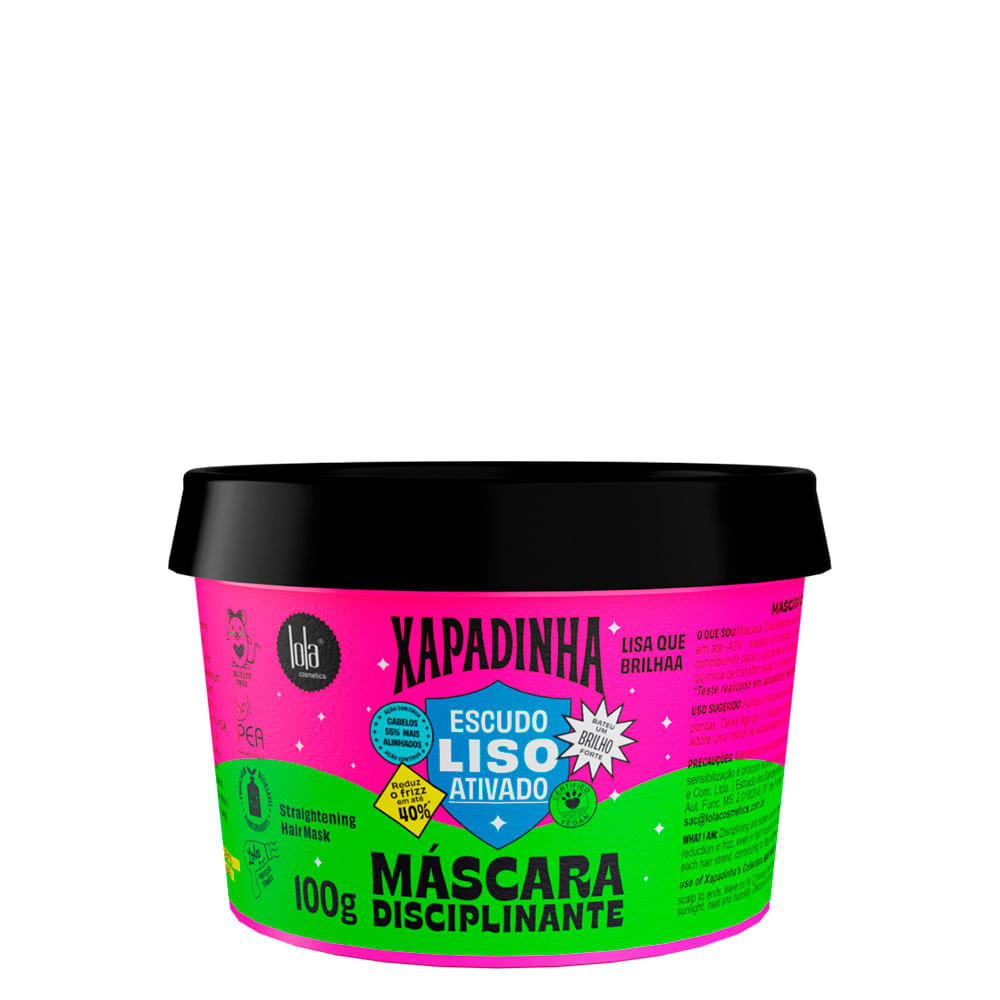 Máscara Disciplinante Lola Cosmetics Xapadinha Escudo Liso Ativado 100 g 100 g 1Un