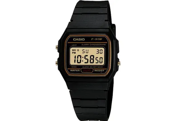 Relógio Unissex Casio Digital F-91wg-9qdf 3atm