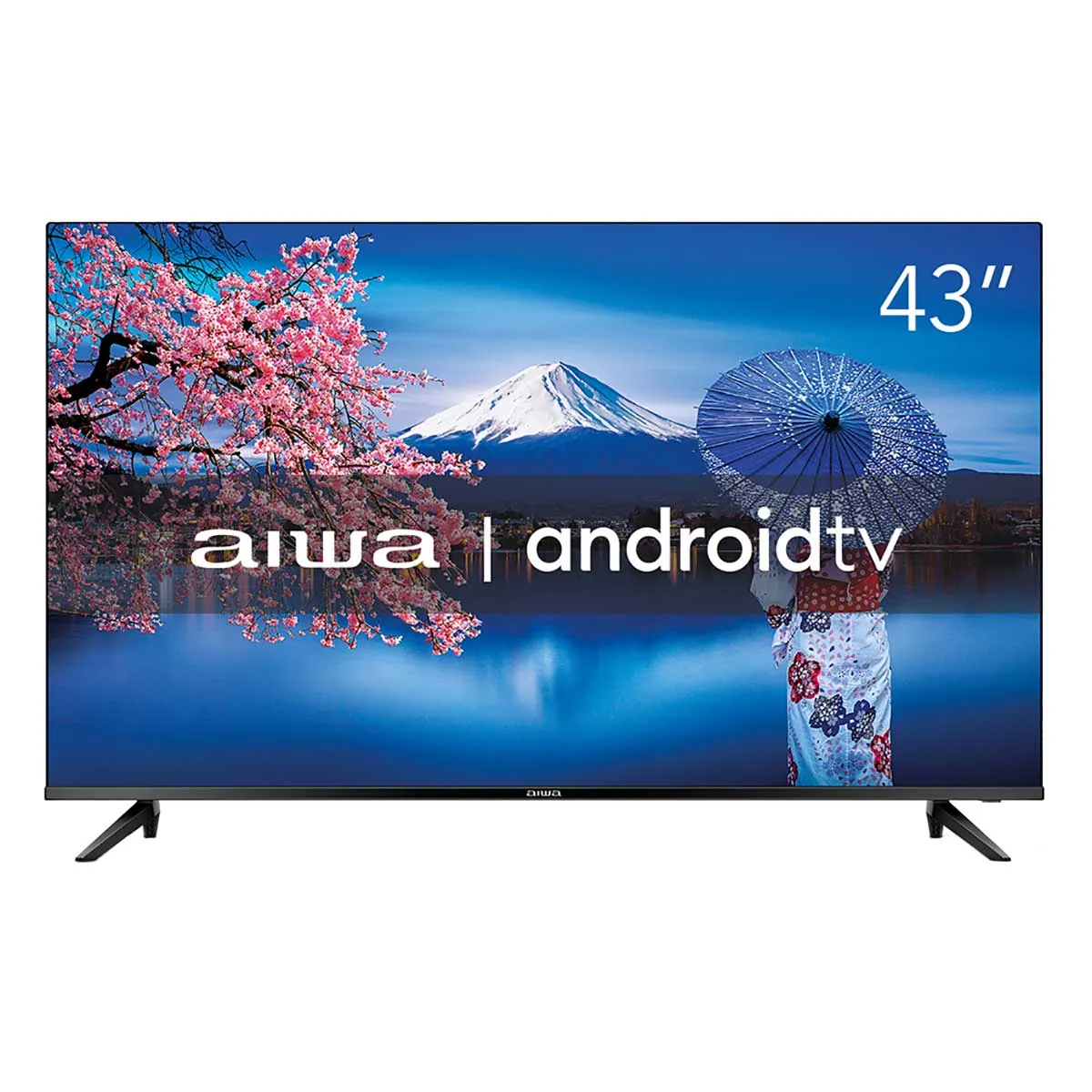 Smart TV D-LED 43" AIWA Full HD Android Full HD Borda Ultrafina Preto