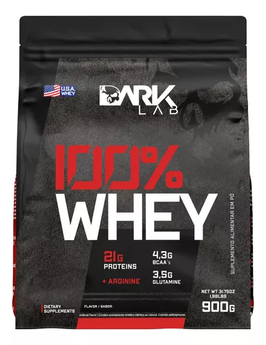 Whey Protein 100% Proteína Refil 900g - Dark Lab Sabor Baunilha