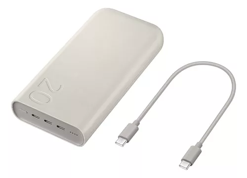 [R$216 Com cashback Meli Dólar] Carregador Portátil Samsung 3x Usb-c, 20000mah, Super Rápida 45w