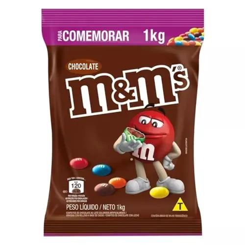 [Missão+Cupom no anúncio] Chocolate M&M'S Ao Leite 1kg