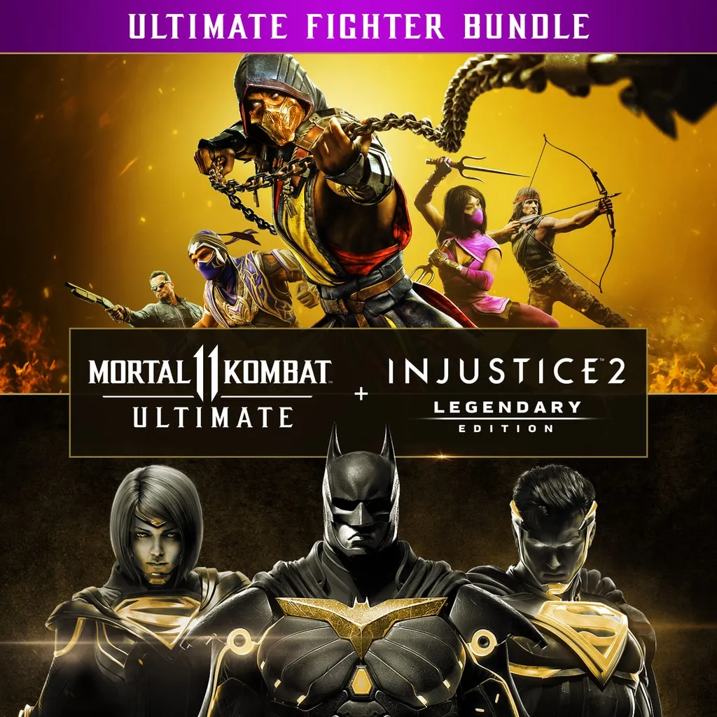 Pacote Mortal Kombat 11 Ultimate + Injustice 2 Ed. Lendária - PS4 & PS5