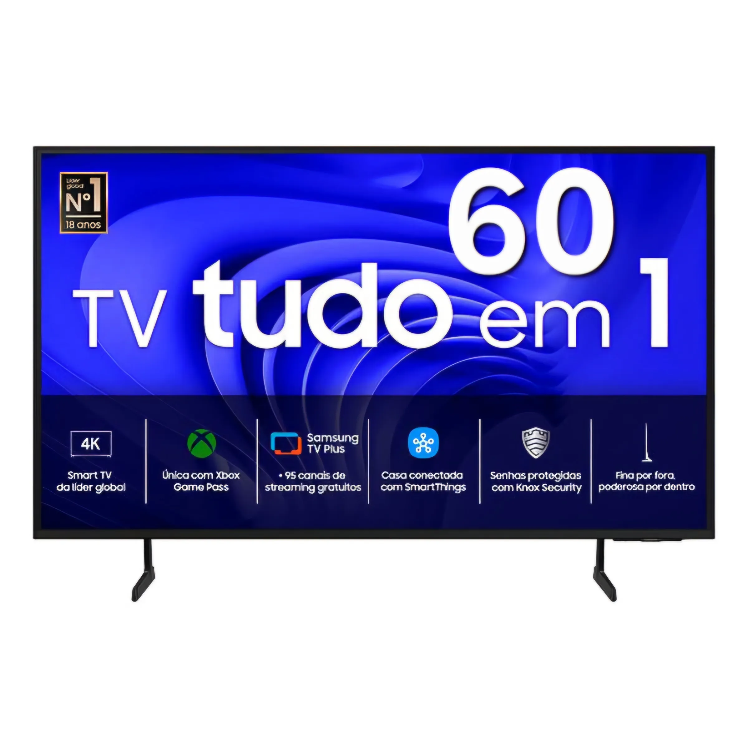 [MEMBERS] Samsung Smart TV 60 Polegadas Crystal UHD 4K DU7700 2024, Xbox Game Pass, Dynamic Crystal Color, Design AirSlim, AI Energy Mode