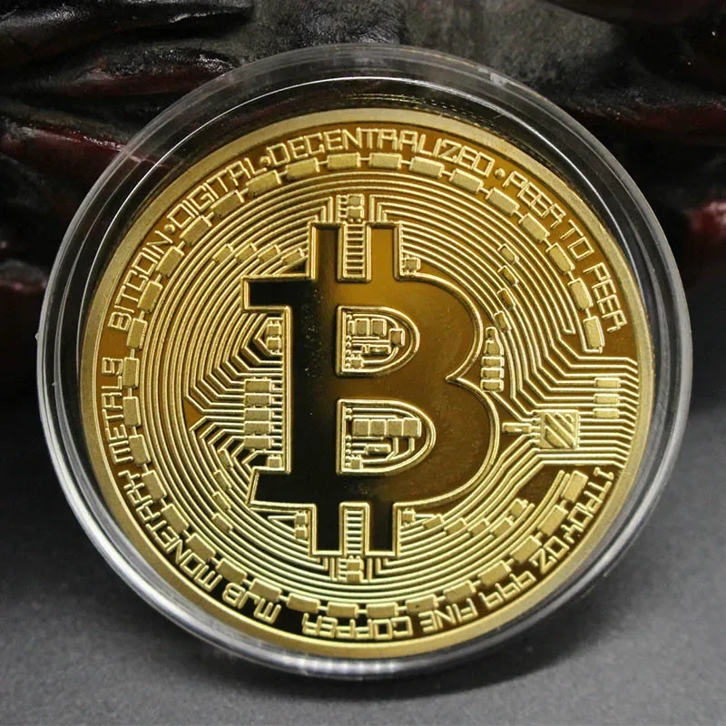 [Taxas Inclusas] Moeda Bitcoin em Metal Colecionável