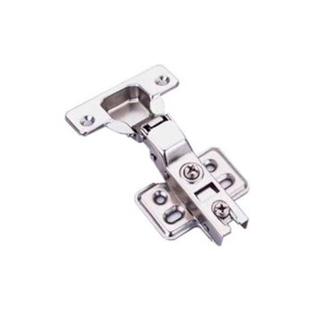 Dobradiça 110º com Amortecedor Curva Calço Fixo Niquelado 35mm 10 un Leo