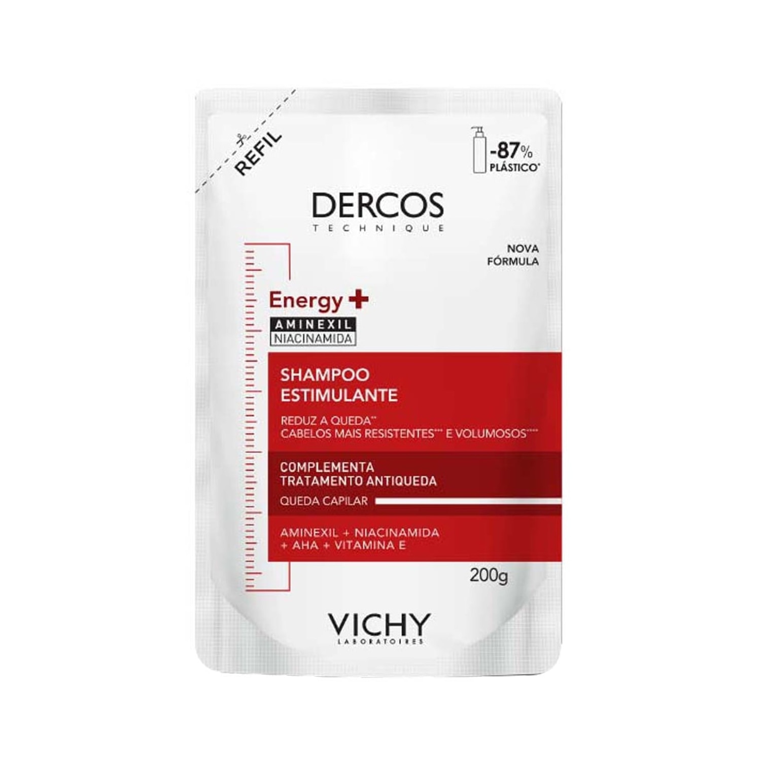 Refil Shampoo Antiqueda Vichy Dercos Energy+ 200g