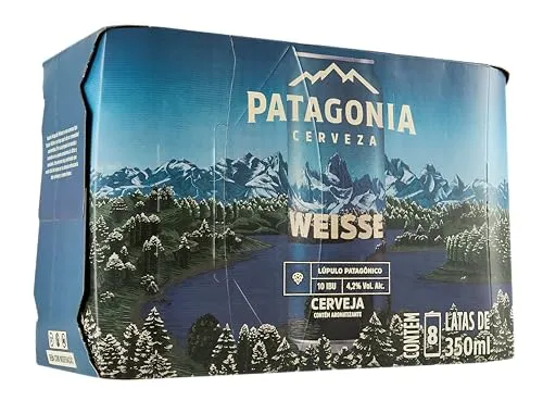 [Rec] Pack de Patagonia Weissen Nacional Sleek 350ML, 8 Unidades