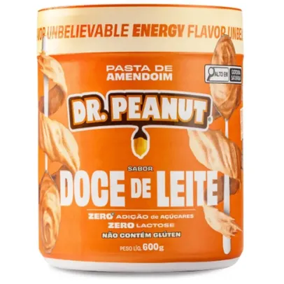 Pasta de Amendoim Sabor Doce de Leite - Com Whey Protein 600g - Dr Peanut