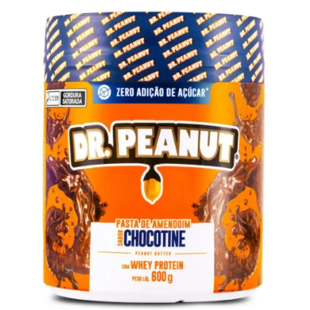 Pasta de Amendoim Sabor Chocotine - Com Whey Protein 600g - Dr Peanut