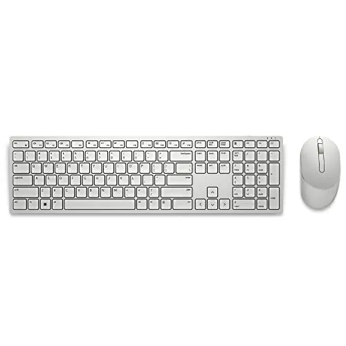 [Cupom missões R$ 153] Teclado e mouse sem fio Dell Pro — KM5221W Branco