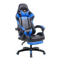 Cadeira Gamer Prizi, Canvas, até 120 Kg, com Almofadas, Azul