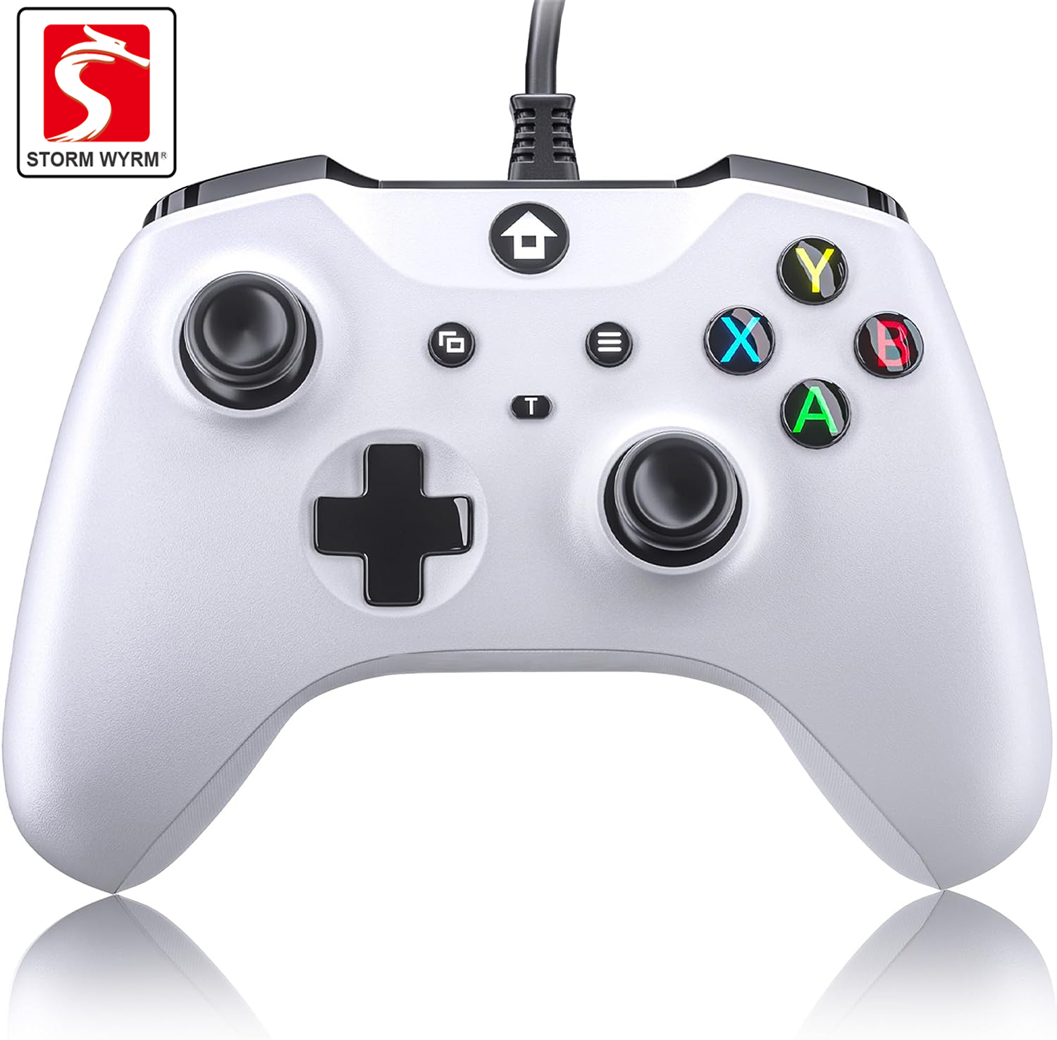 [Com Taxa] Controle gamer com vibração dupla com fio compatível com PS3, switch, Windows 11, 10, 8, 7, PC PC001