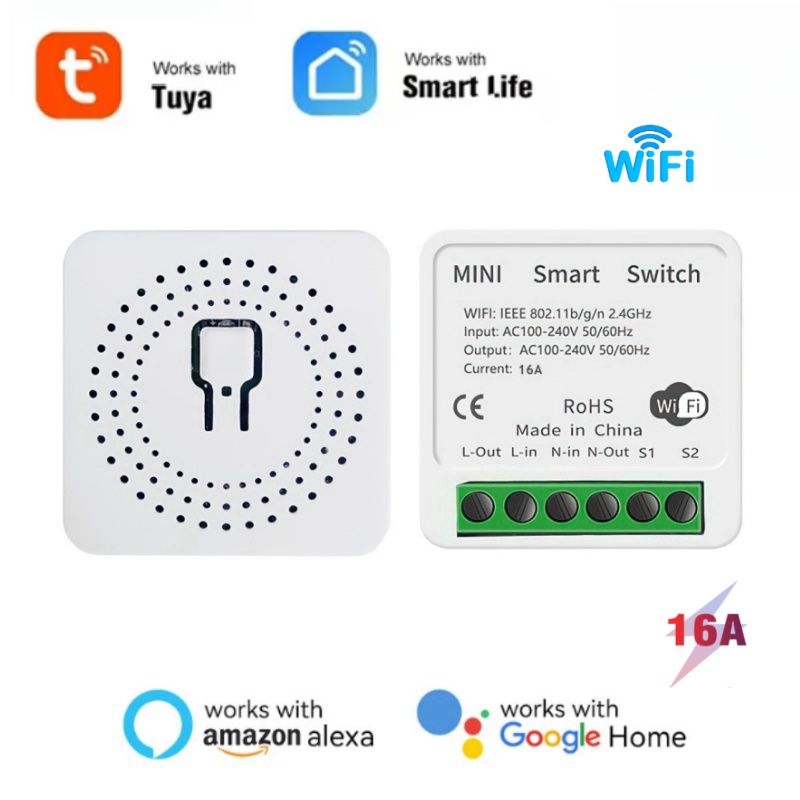 [Com Taxa] Interruptor WiFi 16A Tuya-Mini