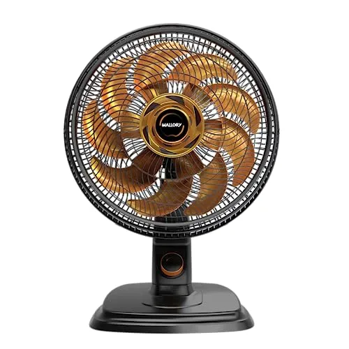 [Missão R$139]Ventilador de Mesa e Parede Mallory Egeo, Silencioso, Hélice de 15 pás, Grade Especial em Sistema TS, Máxima Vazão e Mínimo Ruído 220V