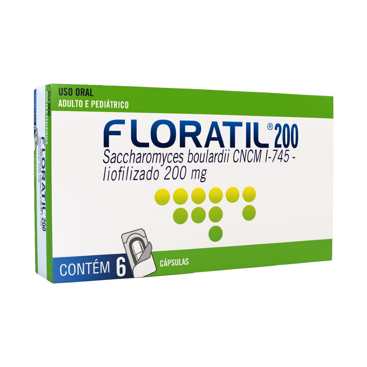 Floratil 200mg 6 Capsulas