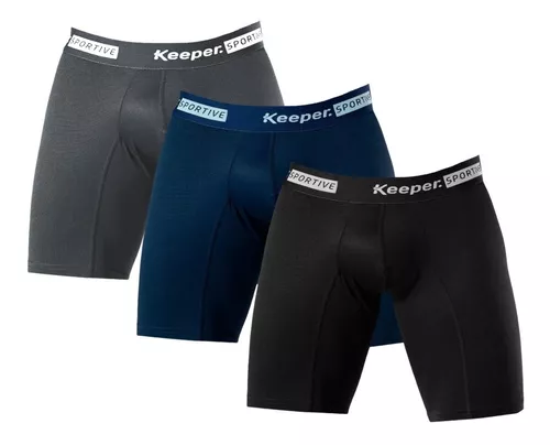 Kit 3 Cueca / Bermuda Térmica Compressão Longleg Anti Assadura Masculina Shorts Esportes