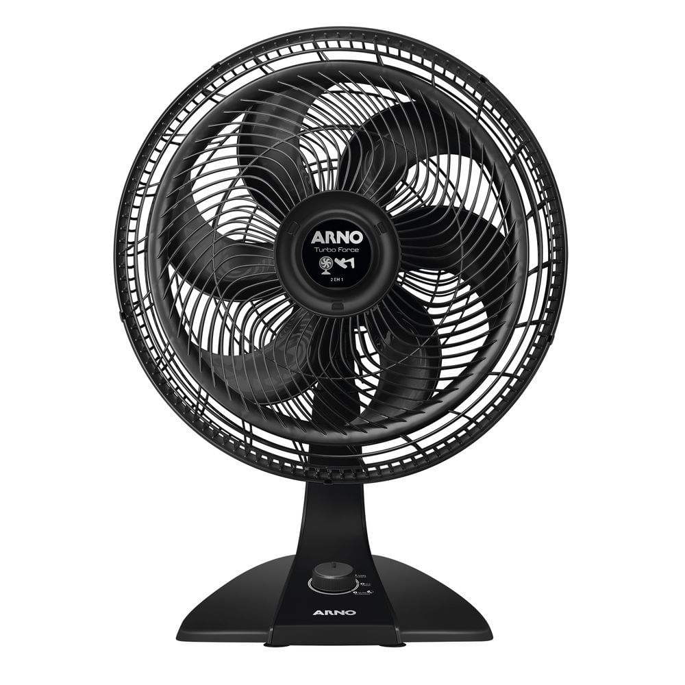 Ventilador de mesa 2 em 1 Arno 40cm VF42 Turbo Force Preto 220v