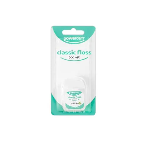 Power Dent Fio Dental Pocket Floss Tradicional 25 M Menta