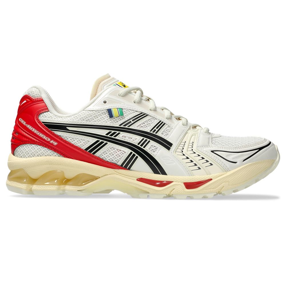 Tênis ASICS GEL-Kayano 14 Senna - Unissex - Branco com Vermelho