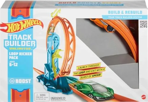 Hot Wheels Builder, 1 Pista Sortida Complemento para Trilhas com Componentes (Não é Possível Escolher o Modelo)