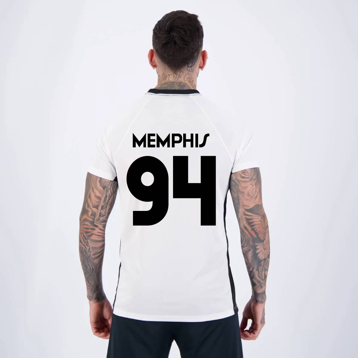 Camisa Corinthians Dry Memphis 94 Branca e Preta - P