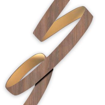 Fita de Borda Virginia/Nogal Champagne Jateado 22mm 0,40mm 20m Tegus