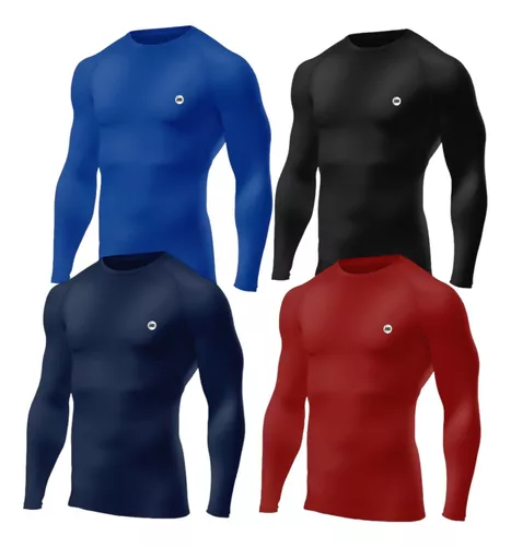 Kit 3 Camisetas Térmica Masculina Proteção Uv 50 Manga Longa