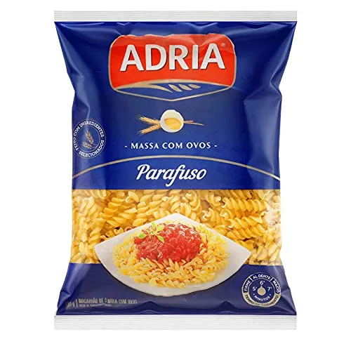 Adria Massa C/Ovos Parafuso 500G