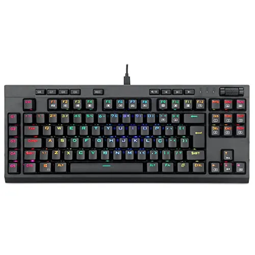 Redragon TECLADO GAMER OPTICO BROADSWORD K588RGB-PRO, Preto, UNICO