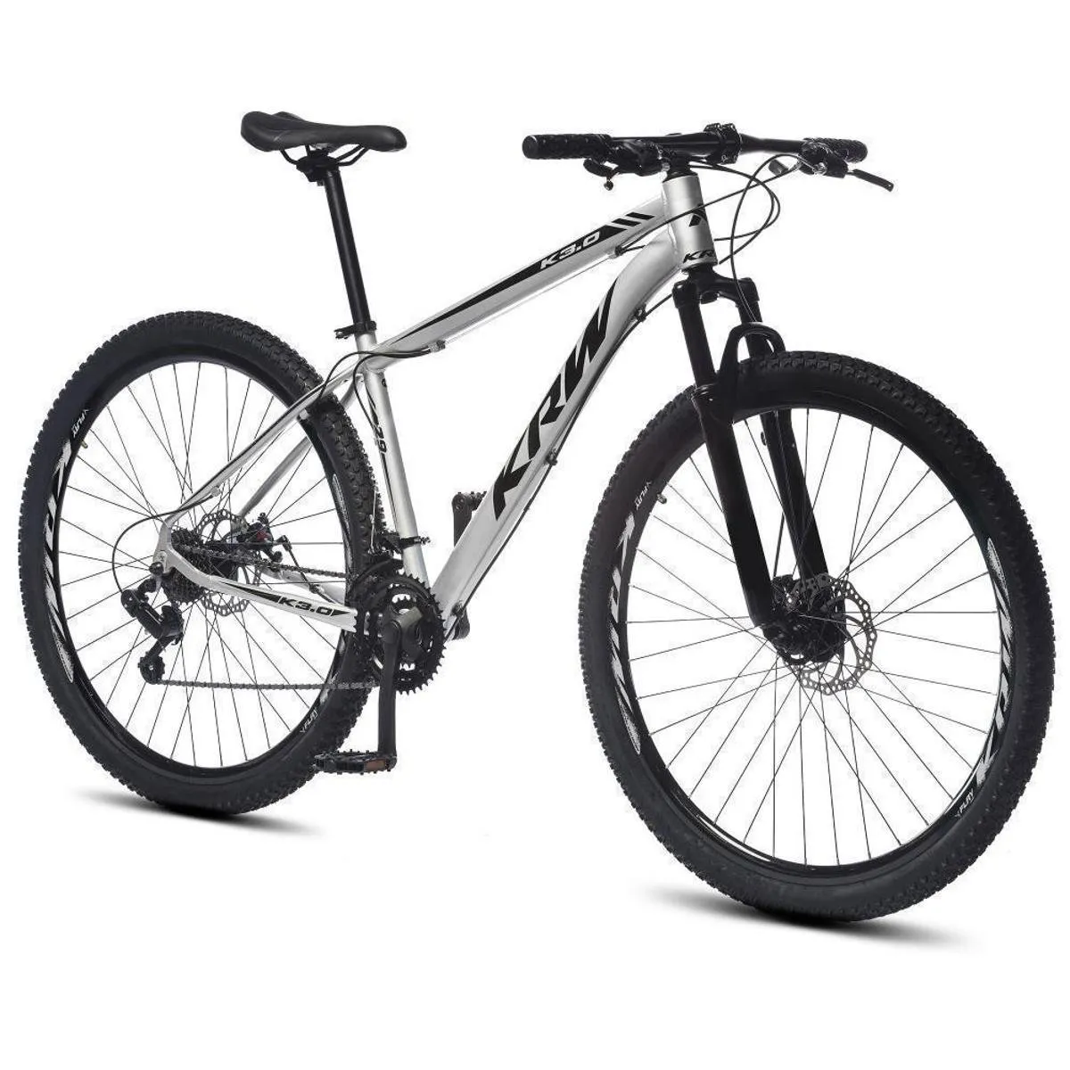 Bicicleta Aro 29 KRW Alumínio Shimano TZ 24 Vel Suspensão Freio a Disco Mountain bike Ltx S40