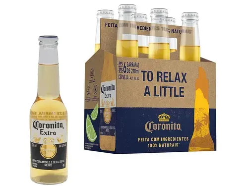 Corona Coronita Extra Lager 6 Unidades - 210ml