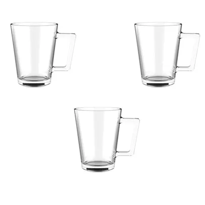 Kit 3 Caneca de Chá Martin 270 ml Vidro