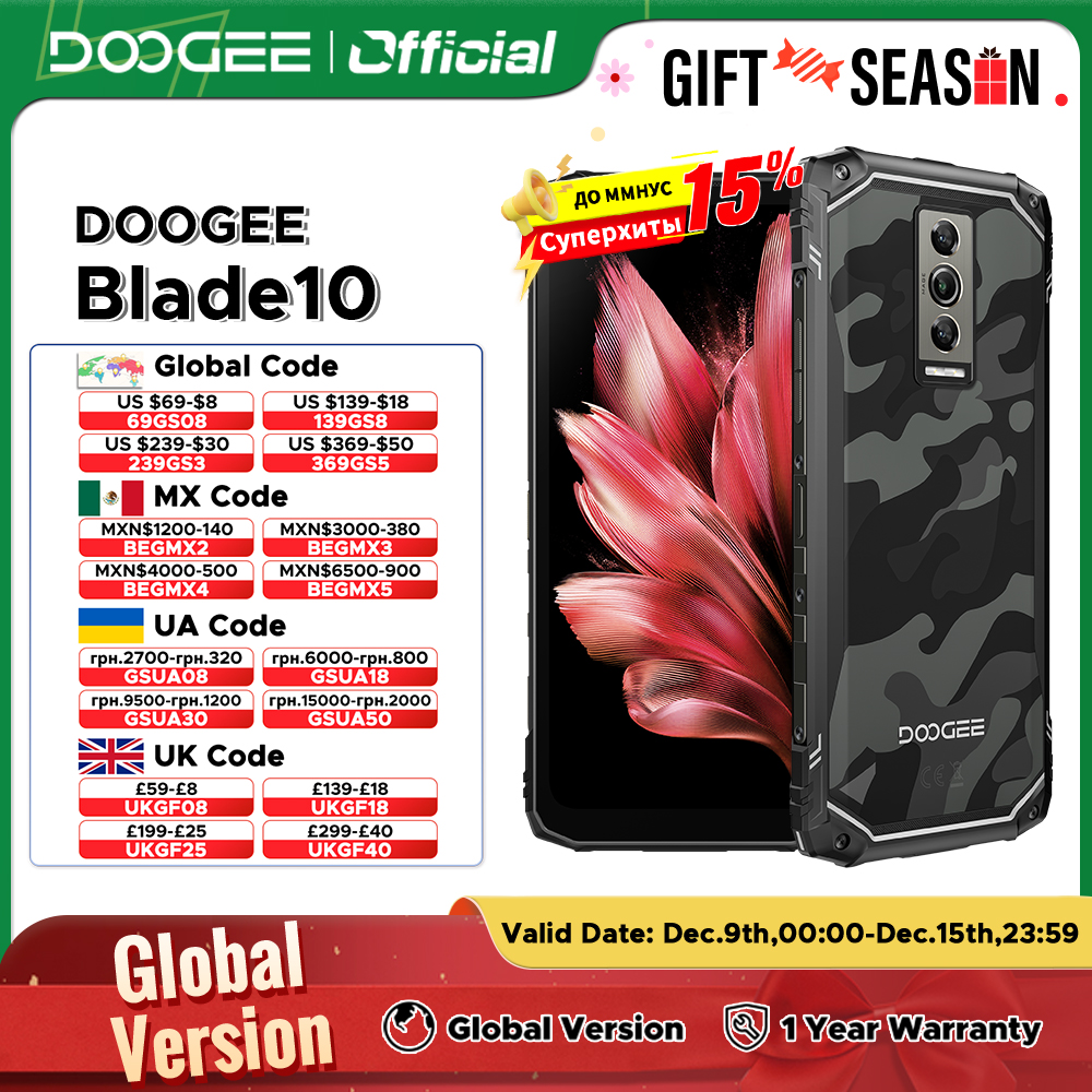 Smartphone Robusto doogee blade10 128GB/4gb