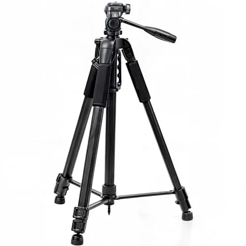 Tripe Profissional Semi-Hidraulica 170cm Para Cameras E Celulares Ideal Para Estabilizar Videos E Fotos - Com Tres Monopes Com Trava