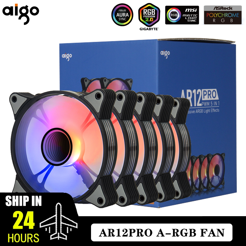 (Primeira Compra) KIT 3 fans ARGB Aigo AR12PRO